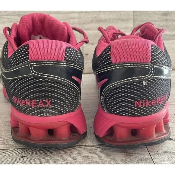 NIKE REAX ROCKET 2 Athletic Running Shoe Sneaker Black Pink US Women's Size 8 - Picture 8 of 12
